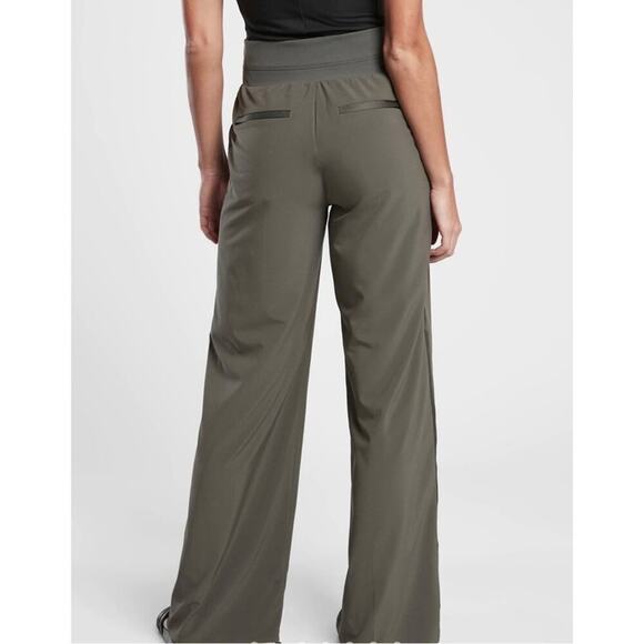 NEW Athleta Nolita Wide Leg Pant Sz 20 Green - Picture 4 of 12